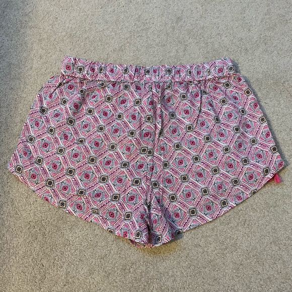 Pink Printed Tassel Shorts - Picture 4 of 5